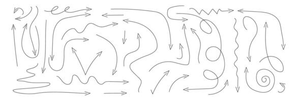 Black arrow symbol of direction. vector