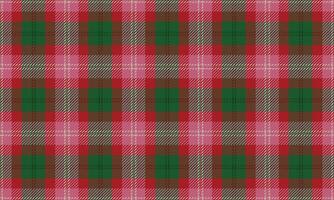Red and green background on tartan pattern vector