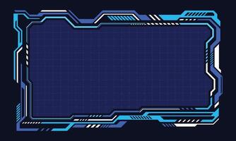 Abstract futuristic interface hud technology frame vector