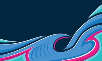 Abstract background of curved wave shape lines suitable for car wrapping sticker vector