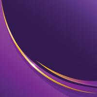 Luxury purple 3d background curved abstract lines vector