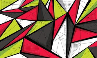 Abstract geometric pattern racing style car wrap sticker vector