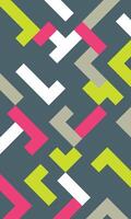 Simple wallpaper abstract pattern colorful geometric shapes vector