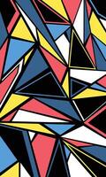 Colorful geometric triangle pattern abstract wallpaper vector