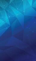 Blue gradient low poly wallpaper. Abstract futuristic technology background vector