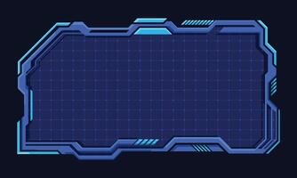Abstract futuristic interface hud technology frame vector