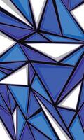 Abstract triangle pattern geometric car wrap sticker and sports jersey fabric sublimation vector