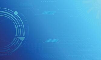 Blue gradient technology digital abstract background vector