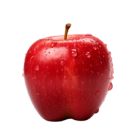 Fresh red apple with Transparent Background png