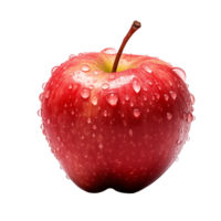 Fresh red apple with Transparent Background png