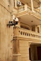 Empty street in old city of Baku, Azerbaijan photo