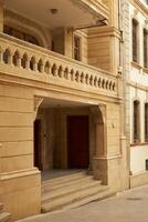 Empty street in old city of Baku, Azerbaijan photo