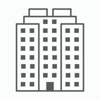 building icon, structure illustration vector