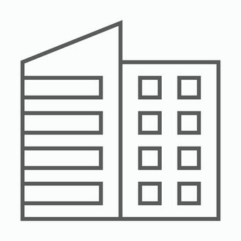 building icon, structure illustration vector