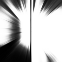 Black and white motion background overlay. Zoom effect. Sparkle backdrop and banner. Gradient textured wallpaper. Graphic illustration with transparent background. png