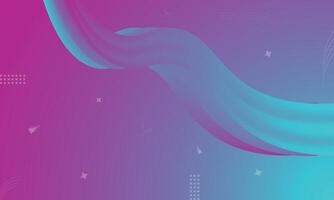 3d colorful liquid shapes wave background with gradient color vector