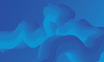 3D Colorful liquid shapes wave background with gradient color vector