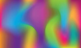 Colorful vibrant fluid background design with gradient color vector