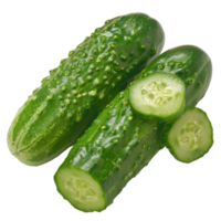 Cucumber, fruit realistic Illustration. Realistic Transparent file. Mockup template for artwork graphic design png