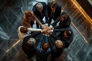 business meeting hands teamwork togetherness together business closeup group work support partner friendship trust photo