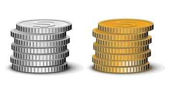 Money, finance and business concept icons illustration vector