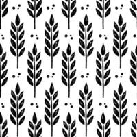Wheat brush texture seamless pattern background. Hand drawn crayon brush abstract floral wheat seamless pattern. Floral abstract grunge hand drawn print background. vector
