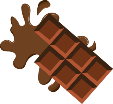 realistisk choklad bitar png