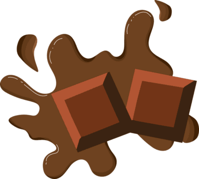 realistisk choklad bitar png