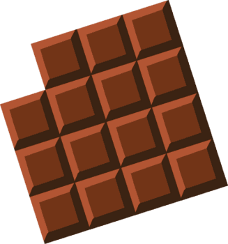 realistisk choklad bitar png
