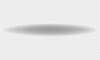Realistic shadow with soft edges. shadow effect. Transparent oval shadow. vector