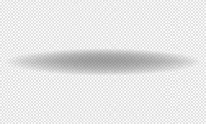 Realistic shadow with soft edges. shadow effect. Transparent oval shadow.