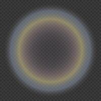 Round lighting effect. Flash. Glitter shining star, glowing spark. Light beam. Lens flares. vector