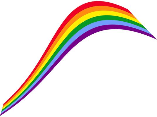 Lgbt flag ribbon. rainbow flag of lgbt. LGBT community love symbol. Flag that represent gay pride.