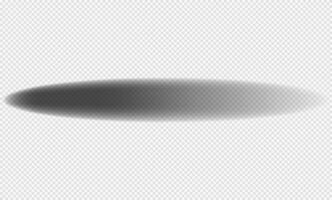 Realistic shadow with soft edges. shadow effect. Transparent oval shadow. vector