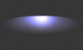 Blue light effect oval. Glare. Flash. Glitter shining star, glowing spark. Light beam, ray. vector