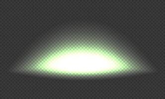 Light effect oval. Yellow green glare. Flash. Glitter shining star, glowing spark. Light beam, ray. vector