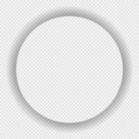 Realistic round shadow with soft edges. round shadow effect. Transparent shadow vector