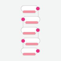 Infographic template with place for your data in white and pink. Infographic illustration design element for a poster, brochure, flyer, etc vector
