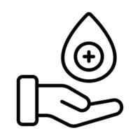 Simple Blood Donation icon. The icon can be used for websites, print templates, presentation templates, illustrations, etc vector