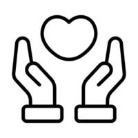 Simple Charity icon. The icon can be used for websites, print templates, presentation templates, illustrations, etc vector
