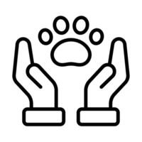Simple Animal Care icon. The icon can be used for websites, print templates, presentation templates, illustrations, etc vector
