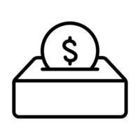 Simple Donate icon. The icon can be used for websites, print templates, presentation templates, illustrations, etc vector