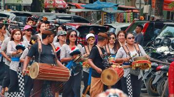 Cremation ceremony or Ngaben in Bali photo