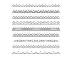 Mandala border frame pattern decoration collection vector