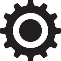 illustration of simple gear icon design vector