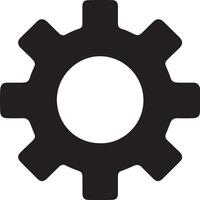 illustration of simple gear icon design vector