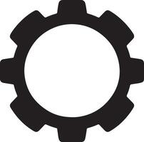 illustration of simple gear icon design vector