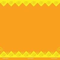 Yellow and orange square box background with hand draw style vector