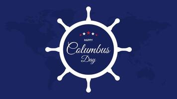 Happy Columbus Day background. vector