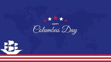 Happy Columbus Day background. vector